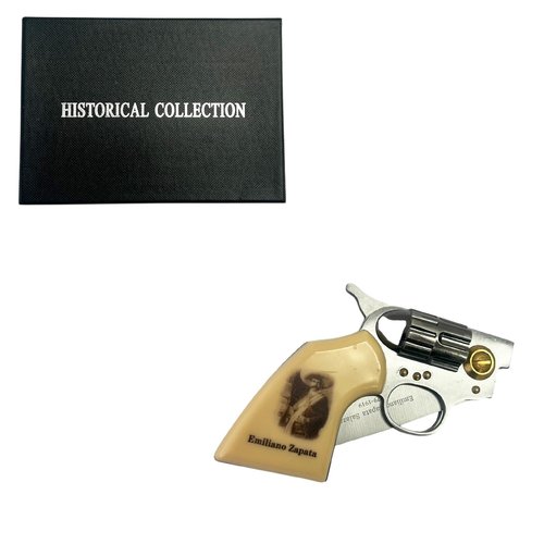 LALAPORT Emiliano Zapata Collectors Lockback Manual Folding Knife West Revolver Style with 3Cr13 Stainless Steel Blade Perfect EDC and Collectible