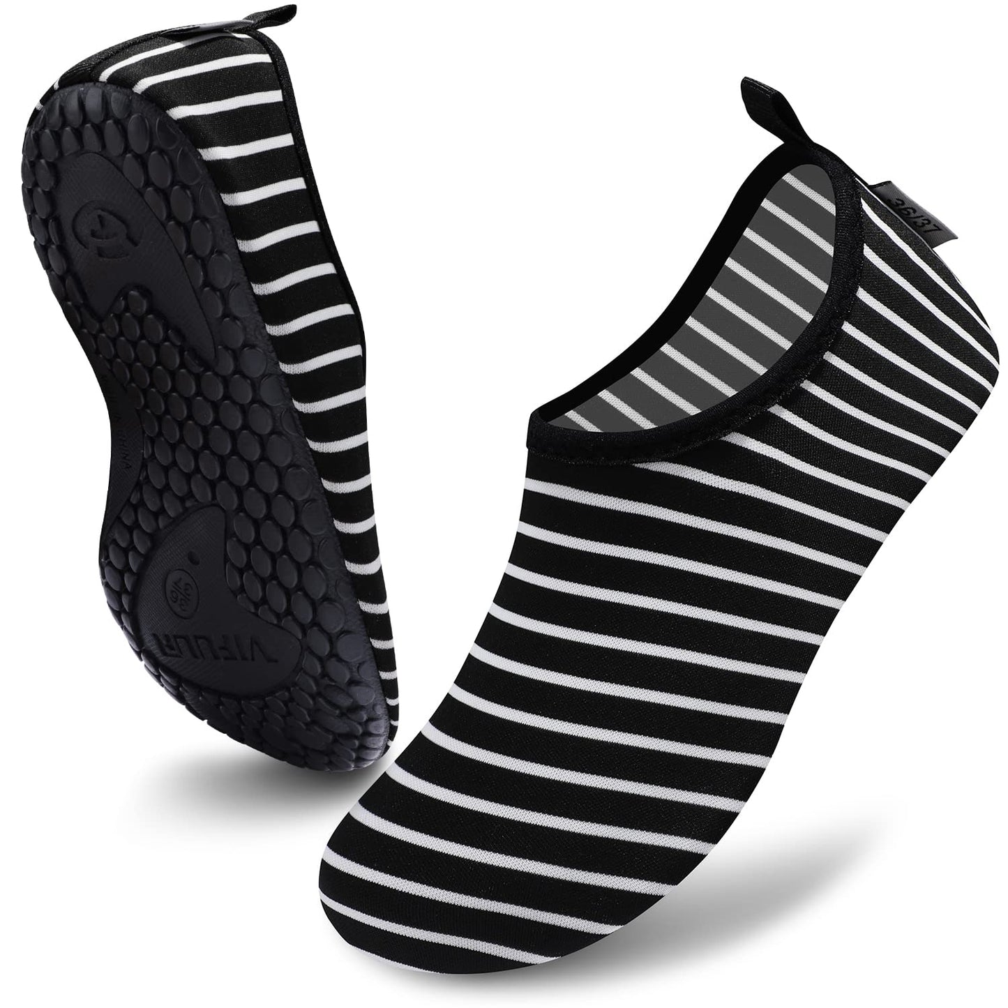 VIFUUR Water Sports Unisex Shoes BlackStripes - 11-12 W US / 9.5-10.5 M US (42-43)