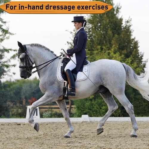 Luynro Horse Dressage Whip 43inch,Pig Whip Training Livestock Stick with Wristband (Pink)