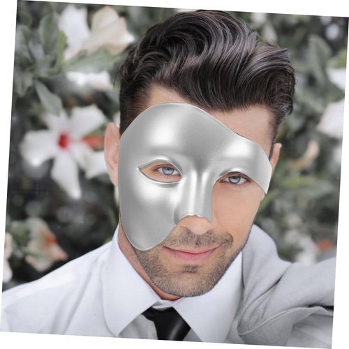 CLISPEED Masquerade Half Face Mask for Women Men Elegant Carnival Costume Prop for Halloween Parties and Themed Events Comfortable Fit and Striking Design