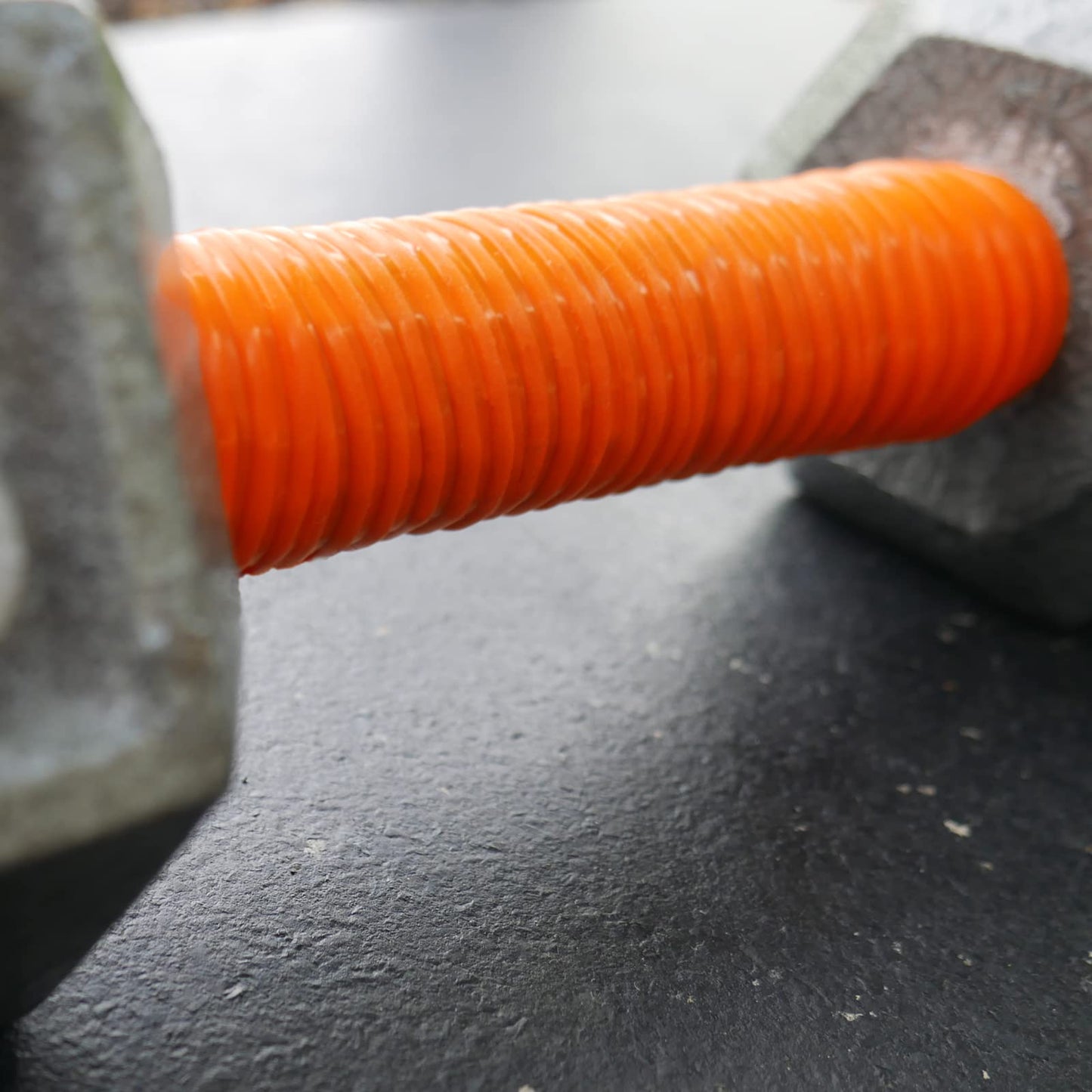 Tommy Tape Silicone Rubber Grip Wrap for Tool Handles, Fitness and Sporting Equipment - Orange 1.7mm x 120in