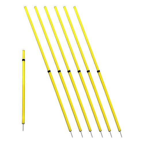 BlueDot Trading Soccer Agility Training Poles Adjustable Telescopic 3ft-6ft (8pc), Speed & Agility Poles for Soccer Training, Outdoor Game, Exercise Training, Football, Sport Training Equipment