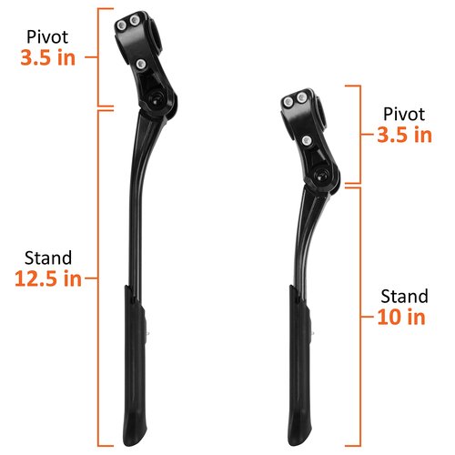 BV Bike Kickstand - Lightweight Aluminum Alloy Rear Side Kick Stand for 24-28" Bikes - Height Adjustable, Easy to Install I Bicycle Kickstand, Kick Stands, Adult Bike, Bike Kick Stand