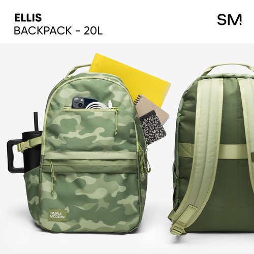 Simple Modern Ellis Backpack for School | Medium 20L Elementary Middle and High School Bookbag for Kids and Teens | Girls and Boys | 80s Mix