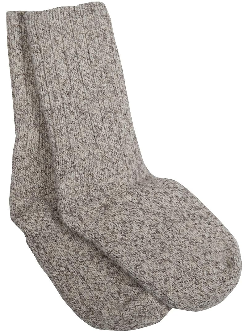 Wigwam El-Pine Ragg Wool Heavyweight Crew Socks, Grey Twist, X-Large