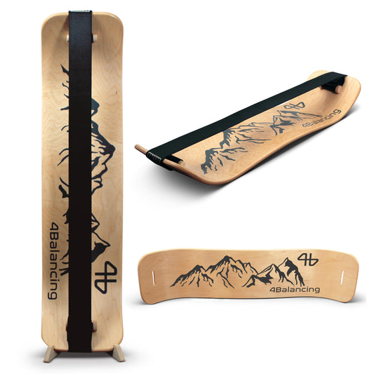 4Balancing Balance Board for Kids - Slackline Wooden Wobble Board
