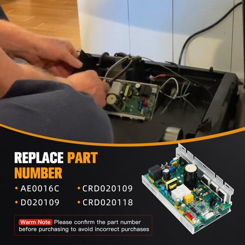 Kozlira AE0016C Treadmill Motor Control Board Compatible with Sole F63 Treadmill Motor Controller 110V Circuit Motherboard #Replace CRD020109, D020109, CRD020118 with One Year Quality Assurance
