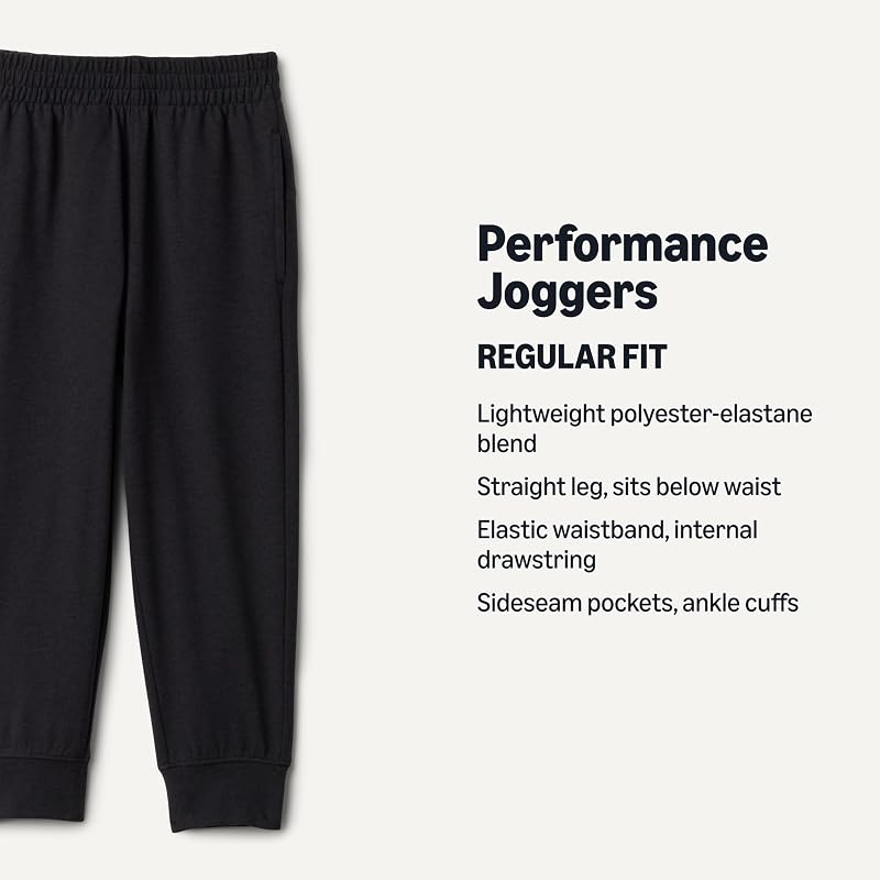 Space Dye Space Dye Black XXL-XL Amazon Essentials Boys' Supersoft Performance Joggers