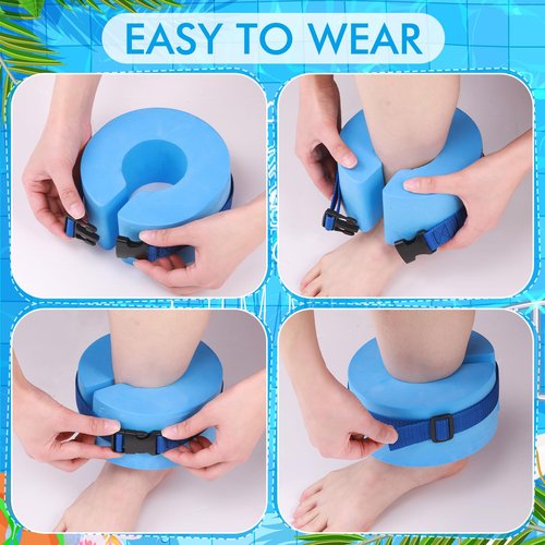 WinnerWhy Water Aerobics Set for Aquatic Exercise 1 Pair Swimming Glove 2 Pcs Foam Swim Aquatic Cuffs Water Weights Equipment Pool Resistance Fitness Equipment for Swimming Training Workouts