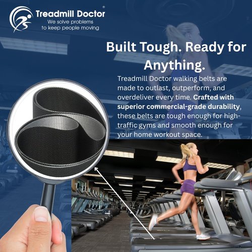 Treadmill Doctor Running Belt for Horizon T-101 Treadmill Part Number 1000303302 and 1000101285