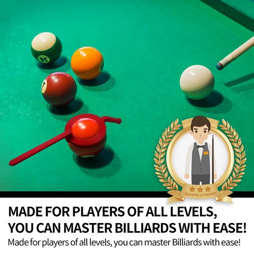 SKAbod Pool Billiards Training Aid, Ball Position Marker with Adjustable Sight Guide, Practice Aiming Guide (1, Other 1)