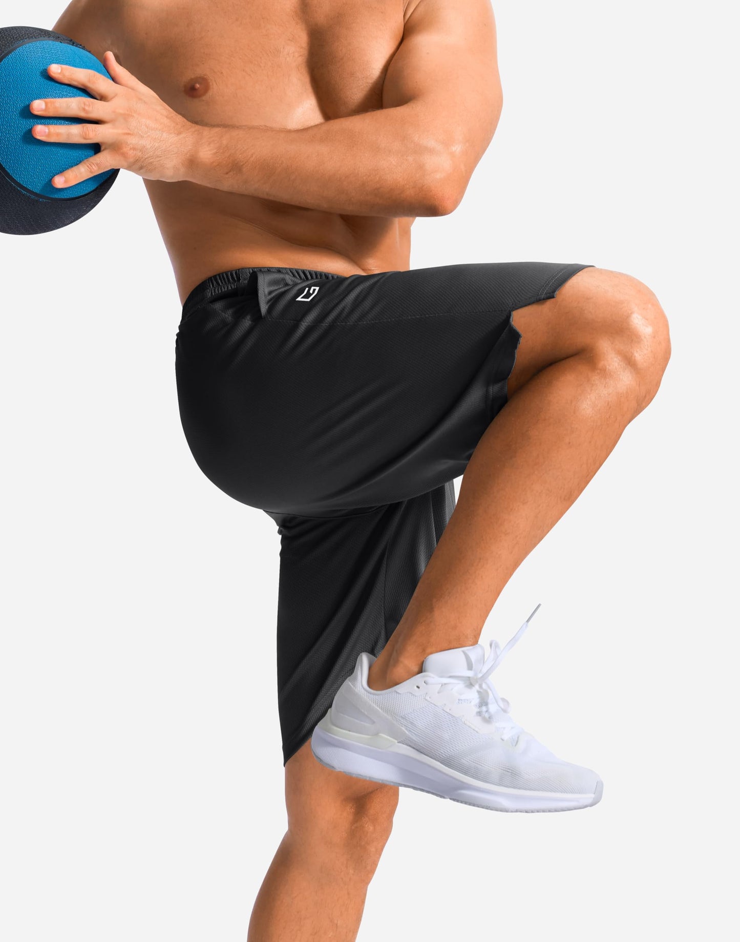 G Gradual Men's Athletic Shorts with Pockets 9" / 11" Long Basketball Shorts Lightweight Quick Dry Gym Workout Shorts for Men