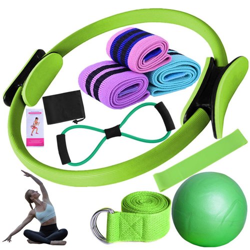 Pilates Essentials Kit for Women, Better Me Pilates Essentials Kit for Women, Foldable Pilates Machine & Equipment for Home Use and Gym Workout, Suitable for Advanced and Beginners Users (Green)