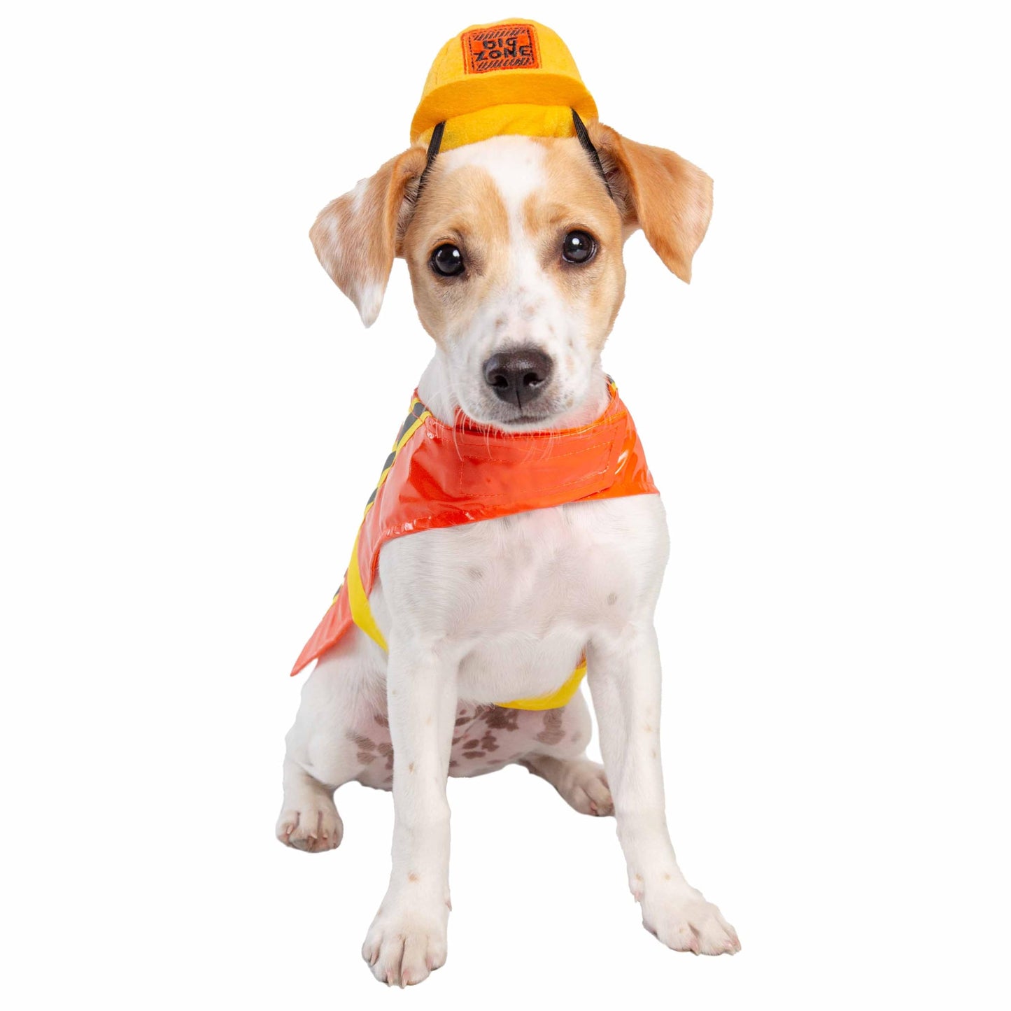 Pet Krewe Construction Worker Dog Costume – Extra Large Halloween Costume for Pets, Includes Hat