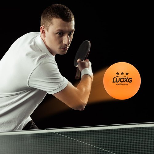 LUOXG Ping Pong Balls, Ping Pong Balls 20 Pack, Orange Table Tennis Balls, 3 Star Table Tennis Balls, Suitable for Beginners and Professionals