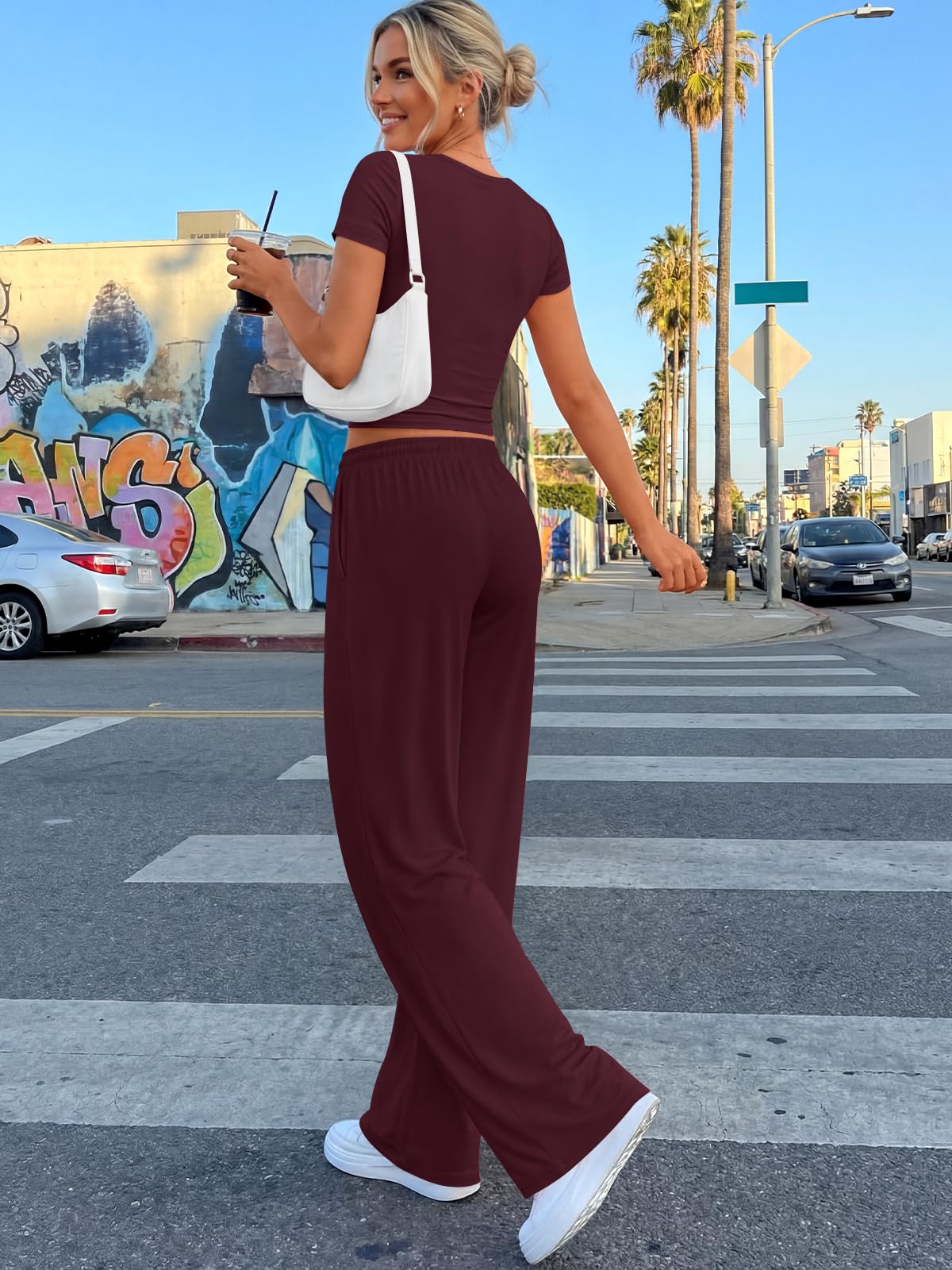 Trendy Queen Womens Petite 2 Two Piece Set 2026 Summer Workout Beach Vacation Cruise Gym Clothes Spring Fashion Lounge Matching School Comfy Airport Travel Outfit Athleisure Clothing