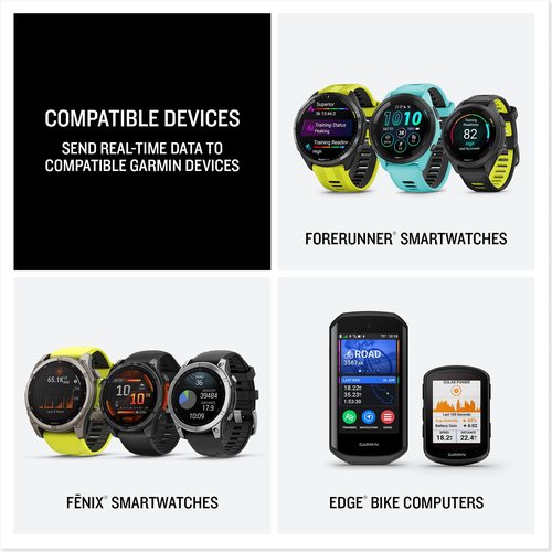 Garmin HRM 600 Chest Strap Heart Rate Monitor, XS-S Bundle with USB3.0 to Type-c Female Adapter Space Gray + More