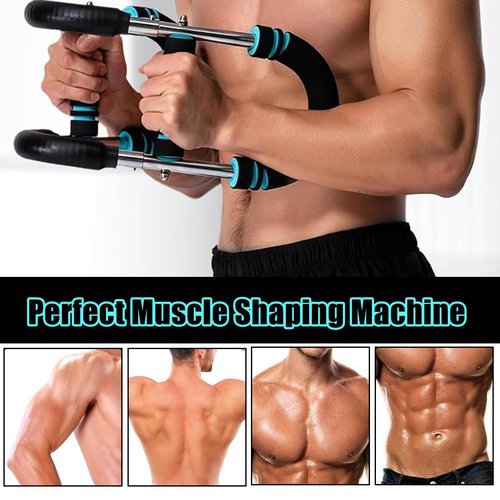 Twister Arm Trainer, 60-110 Lb Adjustable Chest Workout Equipment, Twister Arm Exerciser Shoulder Muscle Training Portable Removable Design for Home Fitness