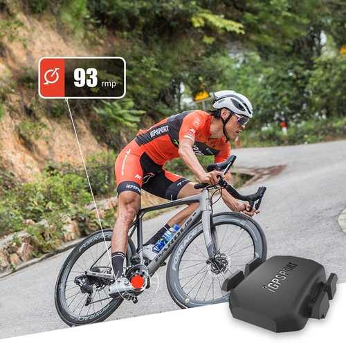 iGPSPORT CAD70 Cadence Sensor, Bluetooth ANT+ Wireless Waterproof Cycling Sensor, Compatible with Bike Computer Stationary Bike