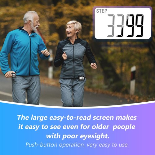 Pedometers,Simple Clip-on Pedometer for Walking, Running Steps and Miles,trispor Counter for Timing and Calorie Counting,Small Step Tracker for Women, Men, Kids and Seniors.