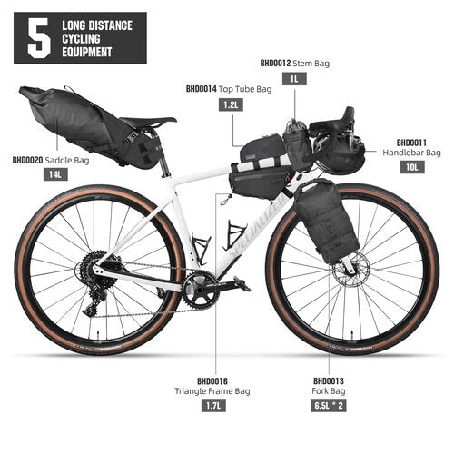abamita Bicycle Frame Bag Bike Triangle Bag Waterproof Bike Bag 1.7L with Dual Side Mesh Pockets for MTB Road Bike Cycling Commuting and Outdoor Adventures,Water-Resistant