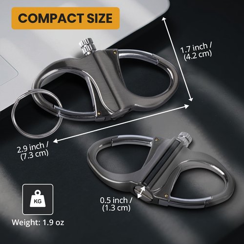 CHOICEDC Keychain Lighter, Permanent Match Infinity Lighter, Reusable Waterproof Forever Matches Lighters, Metal EDC Emergency Flint Fire Starter, Survival Kit Gifts for Men Women Outdoor Camping