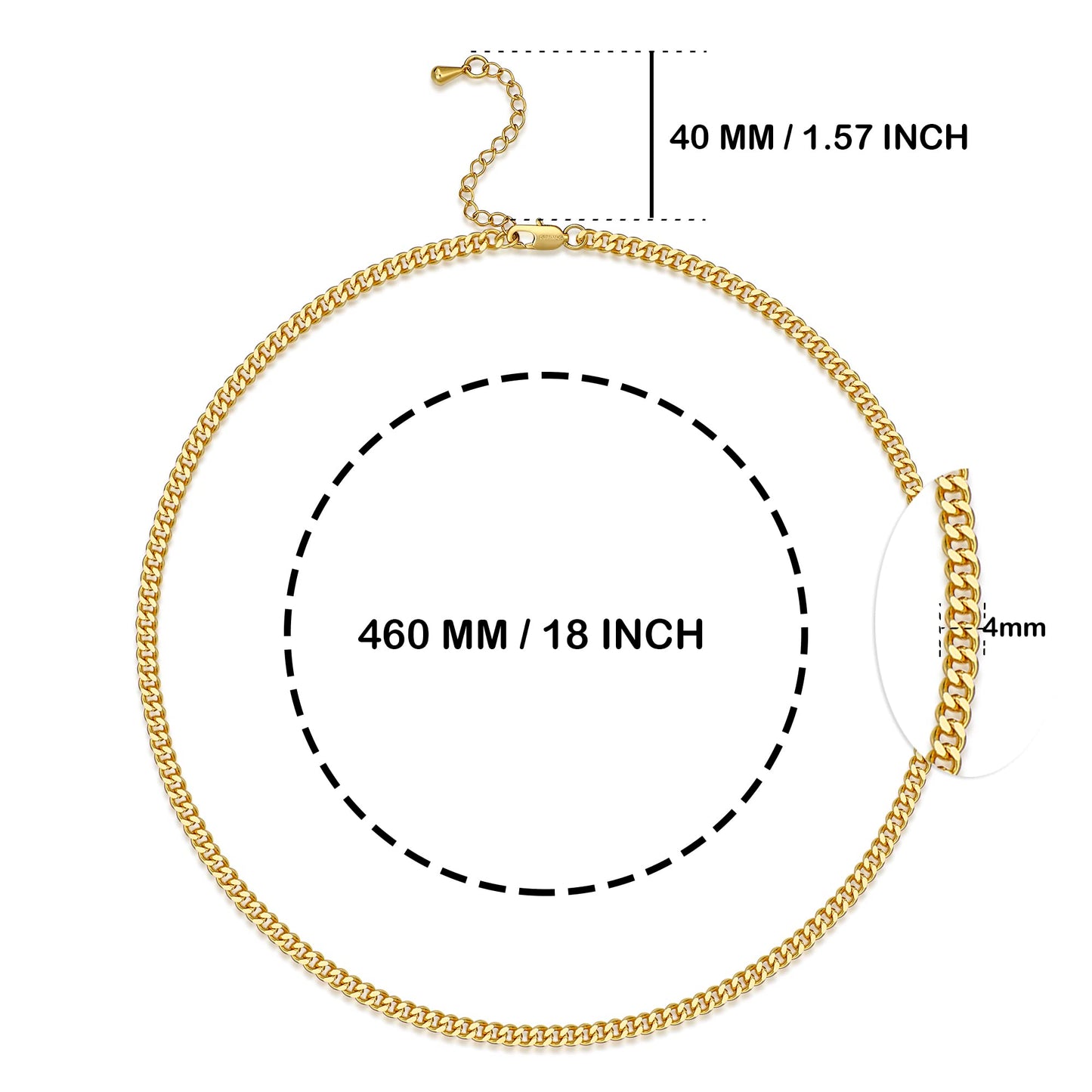FRUMOS Dainty Layered Choker Necklace 18K Gold Plated Y Pendant Necklace Multilayer Adjustable Layering Choker Necklaces for Women Girls（Green gemstone pendant） (Green gemstone pendant)