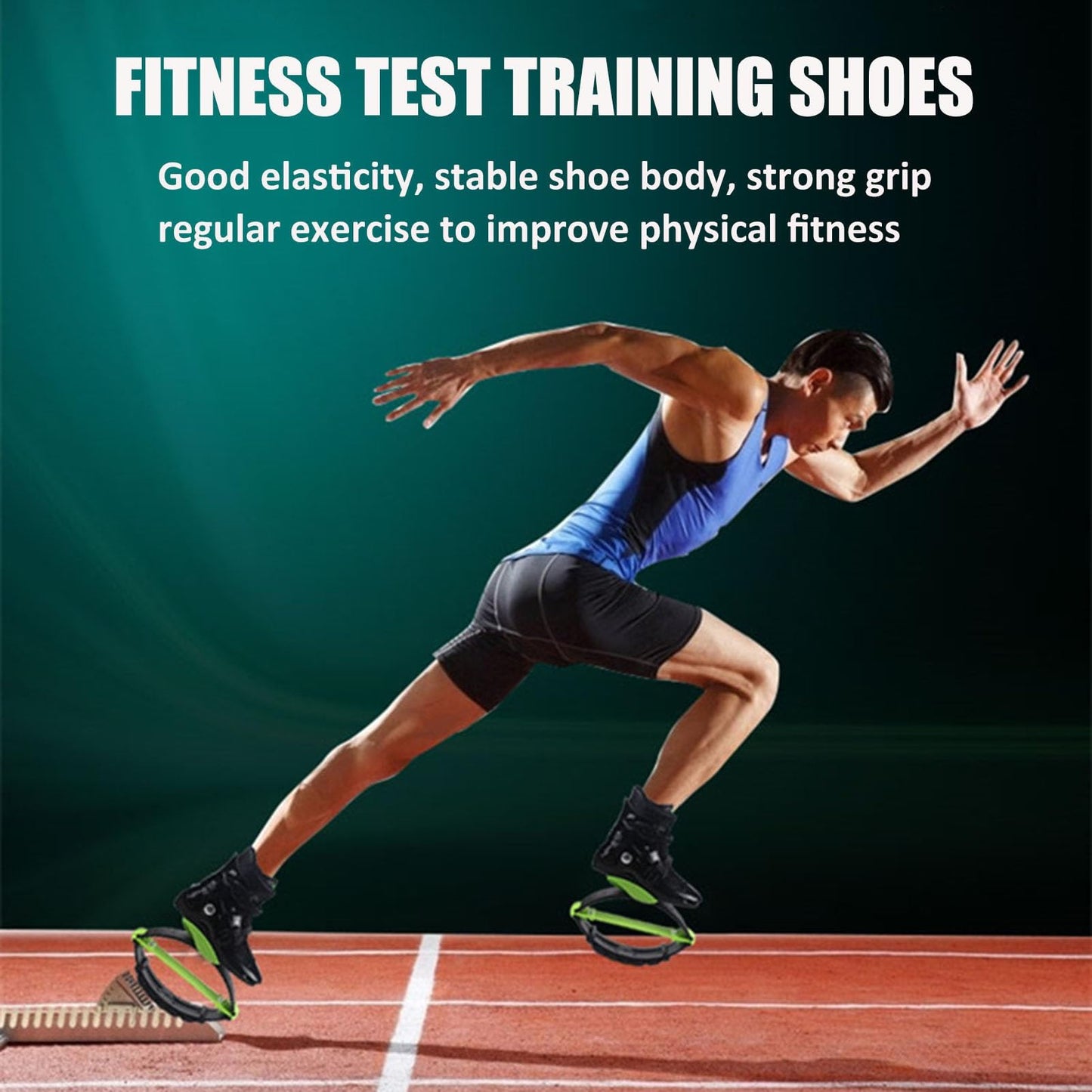 JCWGLY Kangaroo Jumping Shoes Bouncing Shoes Moon Boots for Adult Men and Women Home Gym Sports and Exercise(Medium)