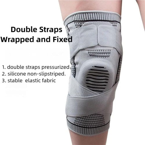 Motian Max Knee Pro, Motion Knee Pro, Breathable Elastic, Knees Support, Compression Knees Brace with Adjustable Straps, One Pair(Black,X-Large)