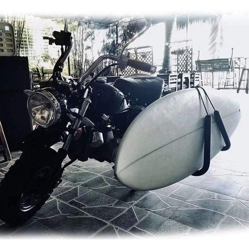 Onefeng Sports Surfboard Scooter Moped Bike Rack, Aluminum Lightweight Bicycle Surf Board Carrier for Sports Outdoors, Mount to Safely Carry Your Surfboard On Your Moped