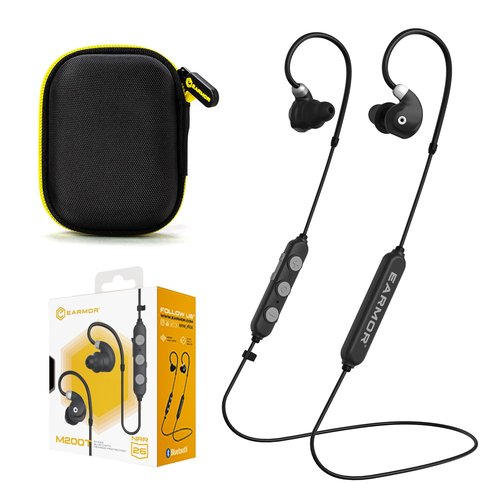 EARMOR Electronic Shooting Ear Protection Bluetooth 5.4, Shooting Ear Buds with NRR 26dB Noise Cancelling & Sound Amplication, IP67 Dustproof Waterproof for Hunting, Gun Range