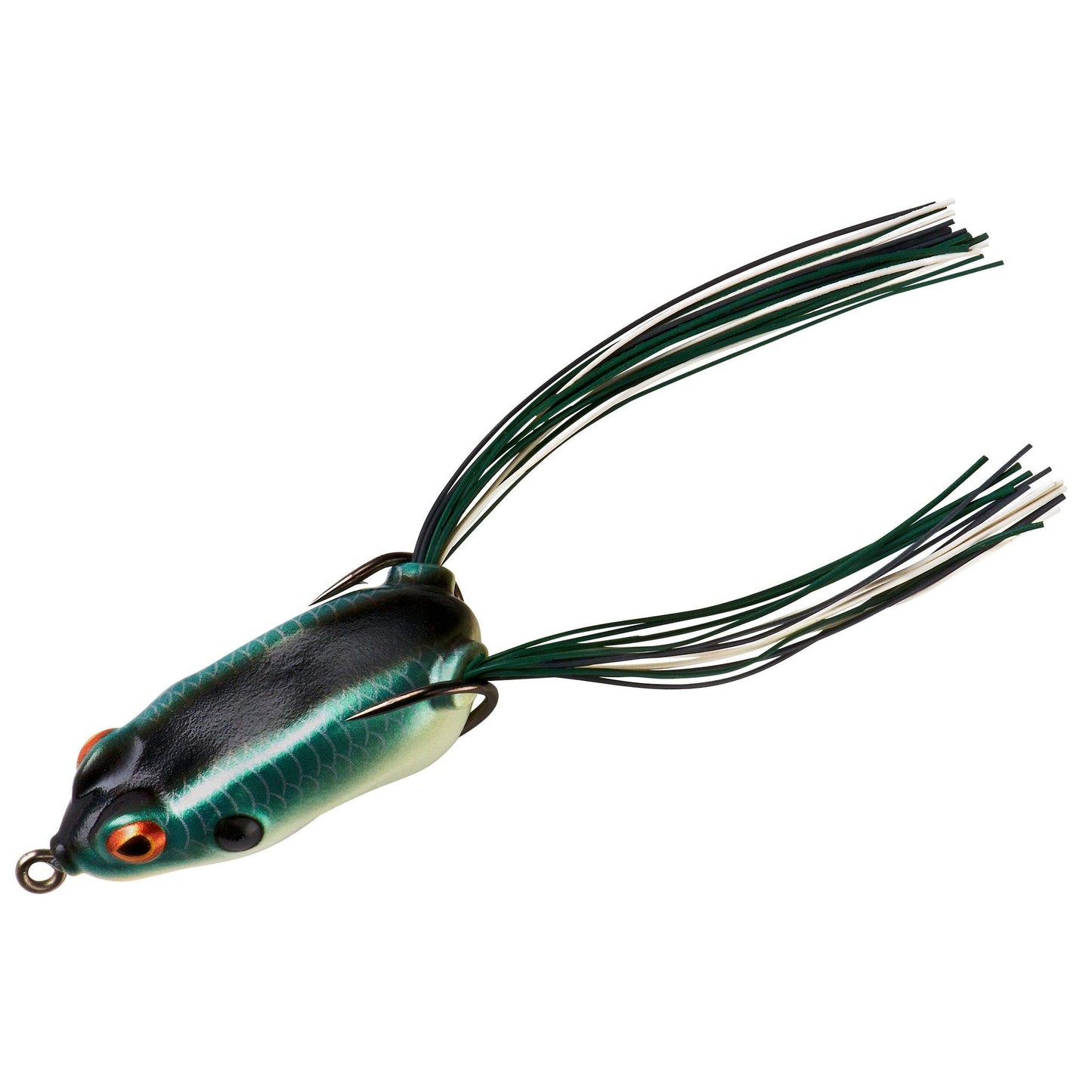 BOOYAH Pad Crasher Jr Topwater Bass Fishing Hollow Body Frog Lure with Weedless Hooks, Shad Frog