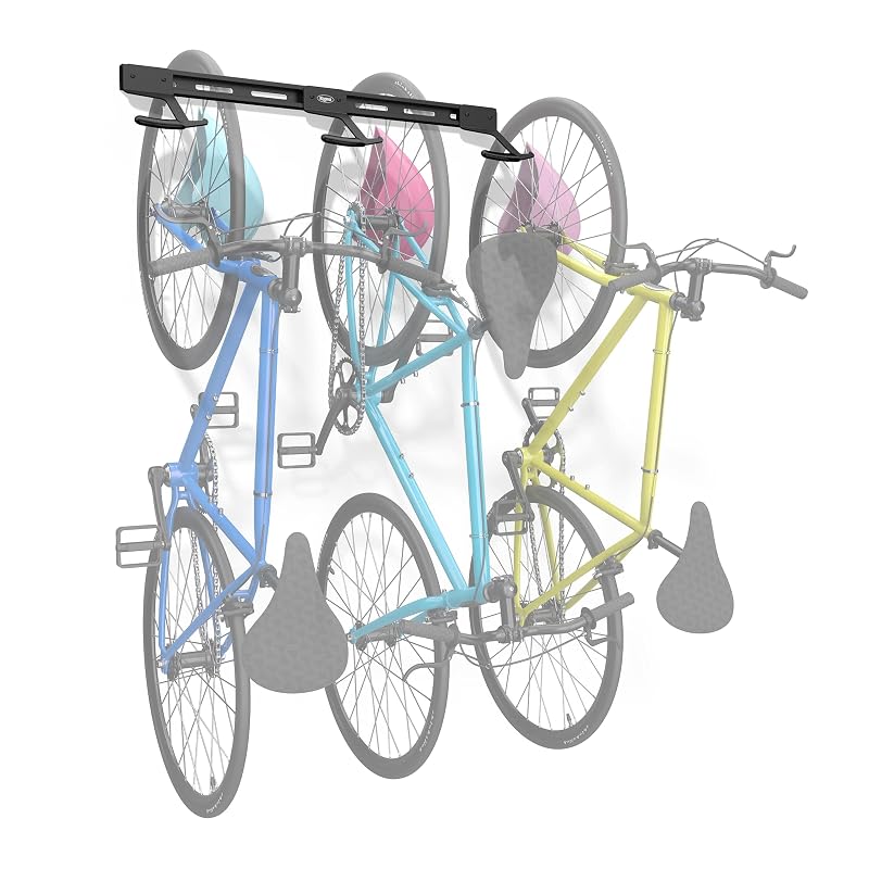 Wall Mount Bike Rack | Steel Adjustable Hangers for 2 Bikes | Koova USA Made - Variation of THIS listing: 3 Bike Rack