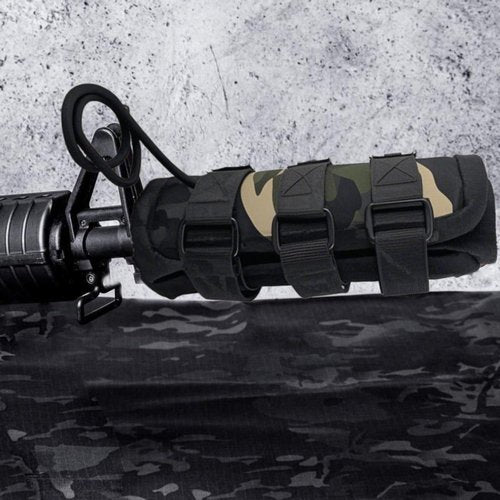 NITIIKA 6 inch Suppressor Cover with Burn Proof Micro Fiber Sleeve, Heat Resistant Inner Fiberglass & Silicon Lining Suppressor Wrap, Flame-Retardant Cover Protective Sleeve for Suppressor