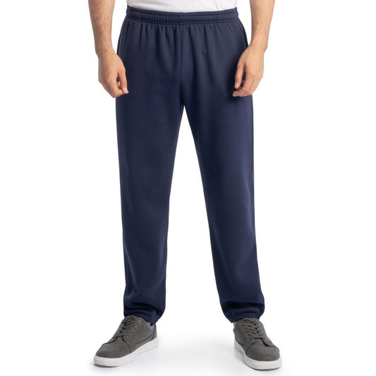 Fruit of the Loom mens Eversoft Fleece & Joggers (Regular Big Man) Sweatpants, Elastic Bottom - Navy, 4X-Large US