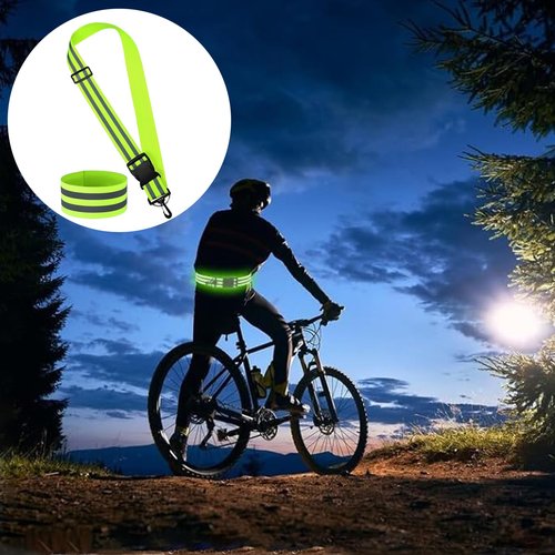 Reflective Sash High Visibility Reflective Belt Safety Reflective Running Gear Adjustable Running Belts Night Dog Walking Gear Biking Accessories for Walking Cycling at Night