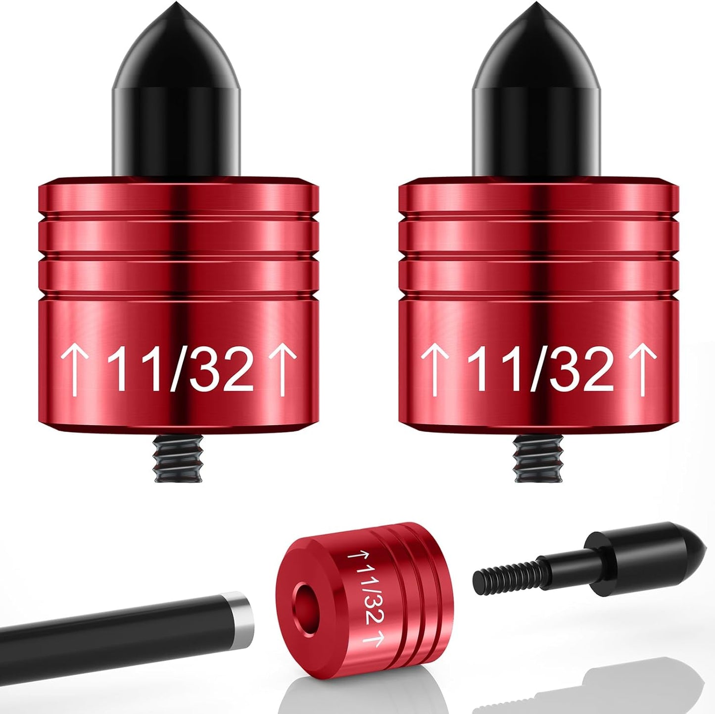 2PCS Crossbow Decocking Bolts - Universal Fit Hunting Crossbow Accessories & Bolt Release Tips for Recurve & Compound Bows