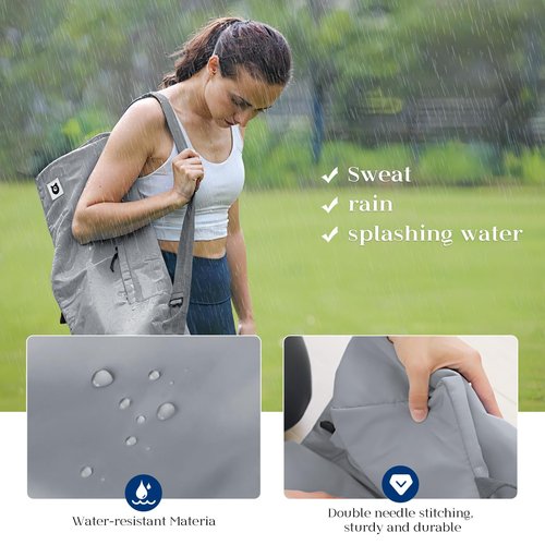 Tumaz Yoga Mat Bag | Padded Adjustable Shoulder Strap | Fits Up to 26" Mats | Multi-Pocket Storage for Essentials | Heavy-Duty G-Hook Closure | Lightweight & Durable for Yoga, Pilates & Fitness