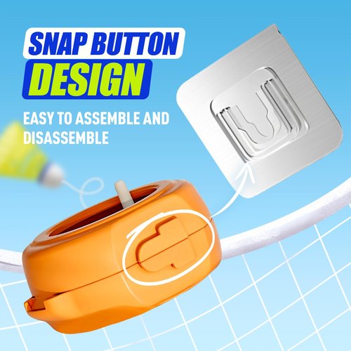 Scappof Single Player Badminton, 2025 New Adjustable Automatic Rebound Shuttlecock, Single Player Badminton Trainer, Badminton Rebound Trainer for Indoor Self Practice at Home (3pcs Balls)