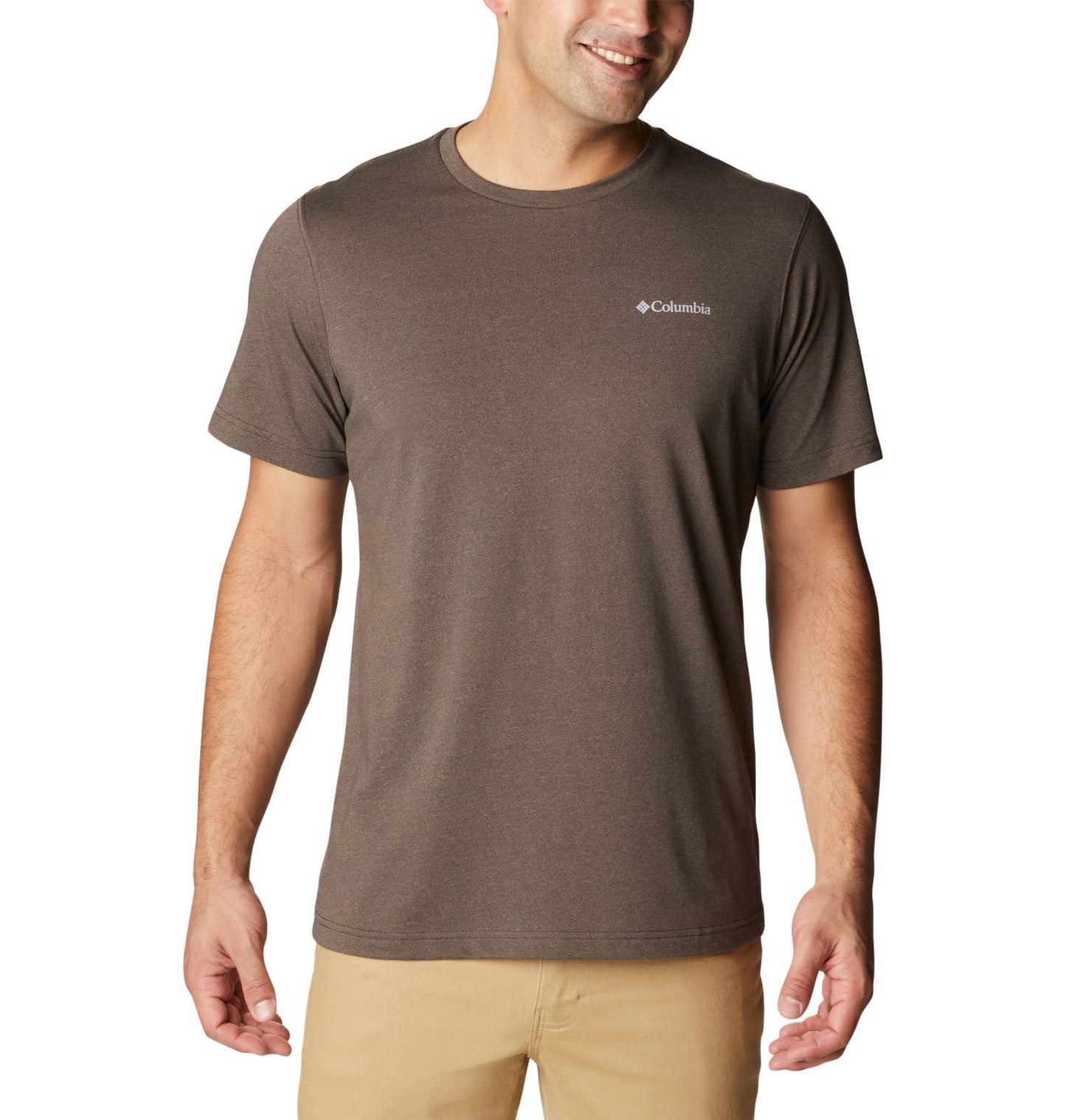 Columbia Men's Big & Tall Thistletown Hills Short Sleeve, Cordovan Heather, 5X B&T