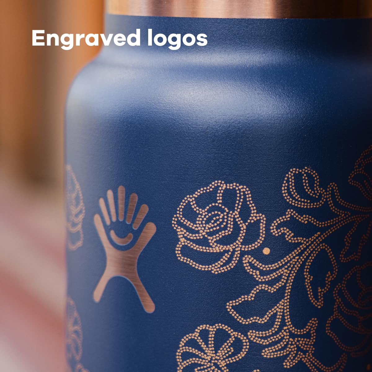 Hydro Flask 32 Oz Travel Tumbler with Handle, Lid and Straw - Insulated Stainless Steel in Western Dark Blue