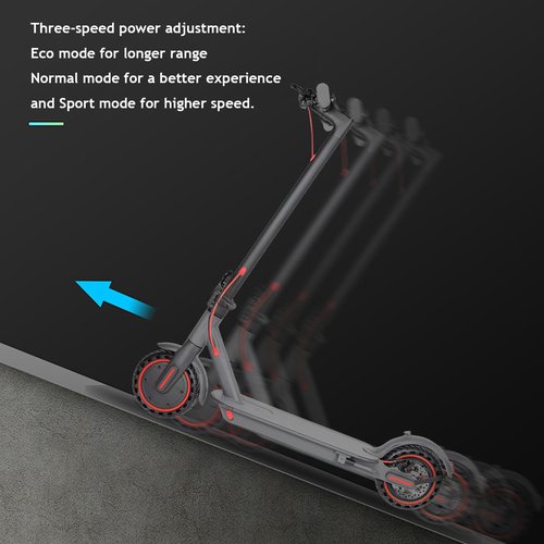 ChangBu Electric Scooter, Top Speed of 15 Mph, Maximum Range of 12 Miles, Powerful 350W Motor with a Peak of 500W, Commuting Electric Scooter with Cruise Control, Suitable for Adults and Teens