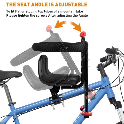 EWAIDI Child Bike Seat - Front Mount, Kids Bike Seat for Adult Bike, Baby Bike Seat Front Mounted, Toddler Bike Seat for Children 1~5 Years