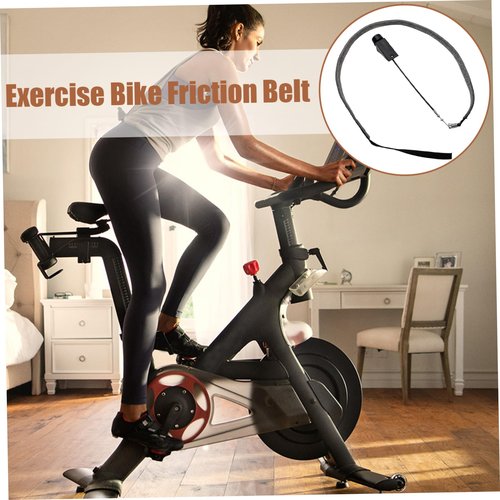 XJKLBYQ Exercise Bike Power Resistance Belt,Exercise Bike Friction Belt, PP Exercise Bike Replacement Parts with Control Knob, Long Lasting Minimalist Black Exercise Bike Accessories