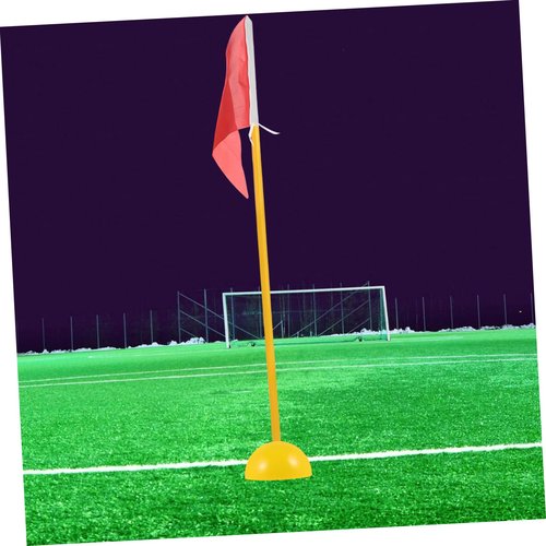 GOOHOCHY Soccer Training Corner Flags Set with Agility Poles and Stable Base for Enhanced Player Skills Portable Football Training Equipment for Field Drills