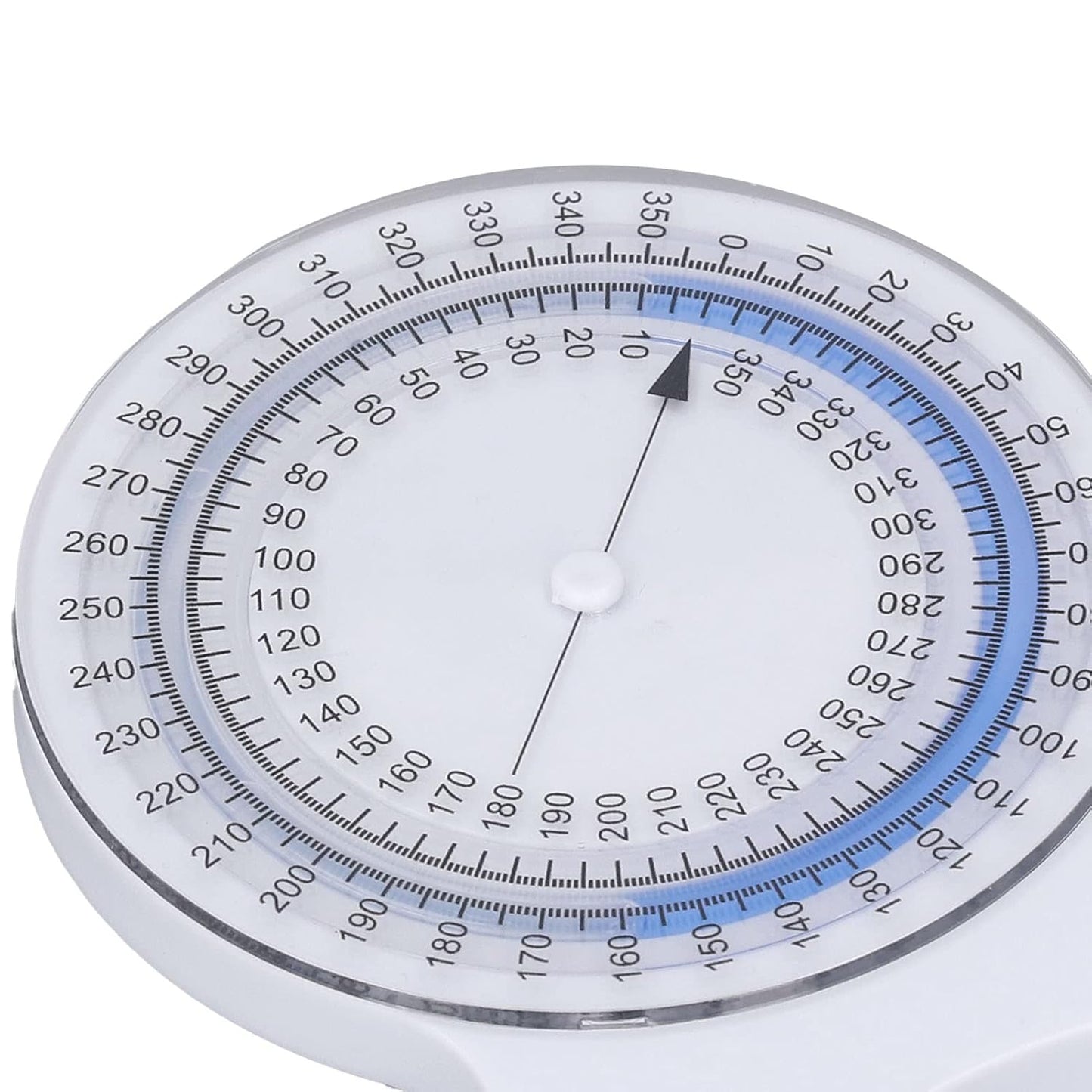 Inclinometer, Bubble Good Sealing Non Leak Clean Physical Therapy Inclinometer 0 to 360 Degree Measurement for Range of Motion Measurement (Blue)