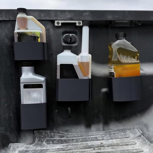 Magnetic Diesel Additive Holders, Wall Diesel Additive Caddy Hanger, Spill Free Heavy Duty Car & Truck Fuel Treatment Holders Magnetic Rack, Universal Fit Automotive Magnetic Bottle Mounts. (C)