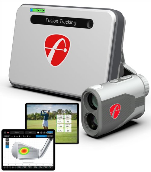 FlightScope Mevo+ GPS Golf Launch Monitor and Simulator with Pro Package and Face Impact Software | 60 Complete Golf Data Parameters with i4 Golf Rangefinder | 6X Magnification, 1,000 Yard Range