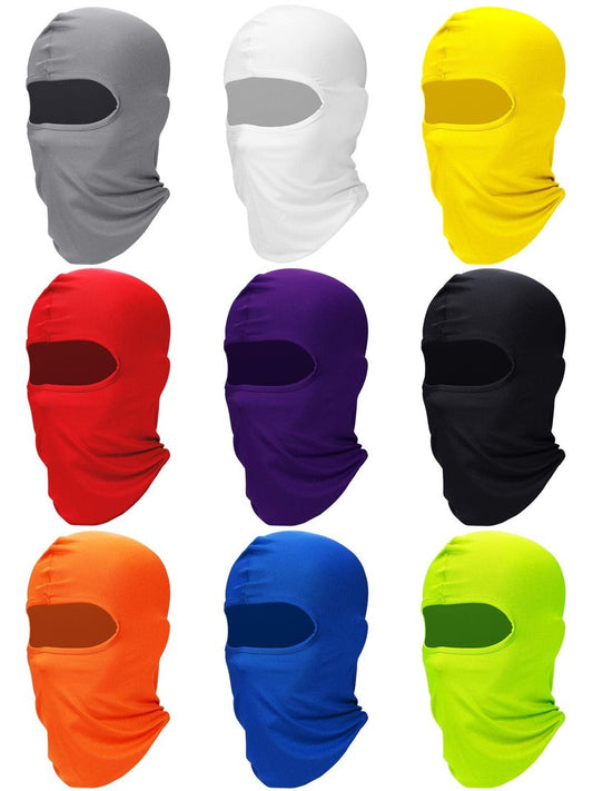 9 Pcs Ski Mask for Men Women UV Sun Protection Shiesty Face Mask Windproof Breathable Full Face Cover Balaclava for Outdoor Sports Motorcycle Cycling Skiing