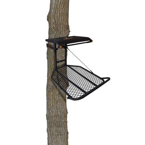 Big Game Captain XC Hang-On Treestand, Lightweight Steel Construction with 14 x 8 in. Flip-Back Flex-Tek Seat, 300 lbs Weight Rating